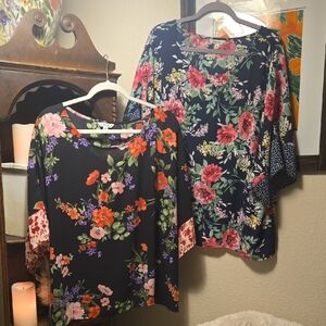 The Pioneer Woman Floral Blouses in Black and Navy